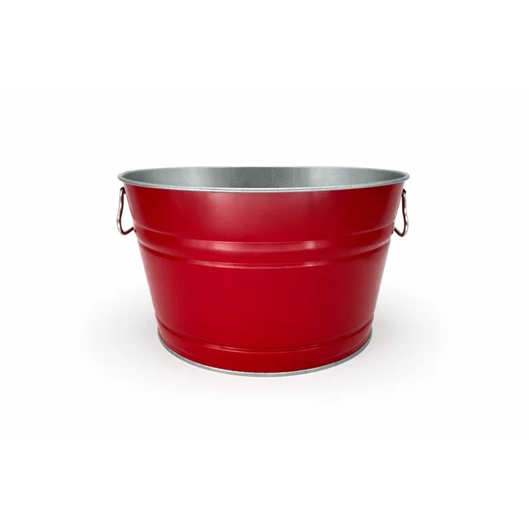 Large Red Party Tub, Metal, 14.5 Inch, by Behrens | Walmart (US)