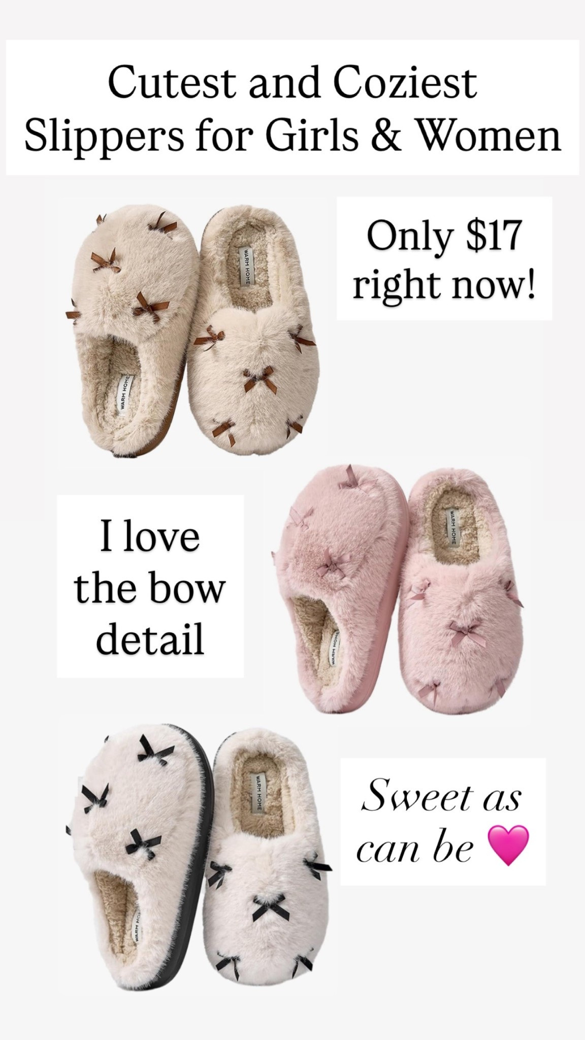 Great gift idea! These bow slippers are on sale for $17

#LTKHoliday #LTKGiftGuide