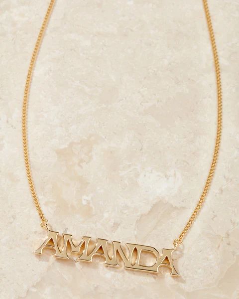 The Nameplate Necklace [Vintage] | Luv Aj