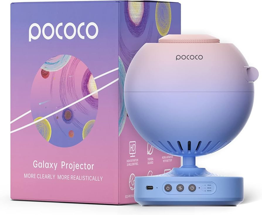 POCOCO Home Planetarium Star Projector: Ultra Clear Galaxy Projector for Bedroom Birthday Anniver... | Amazon (US)