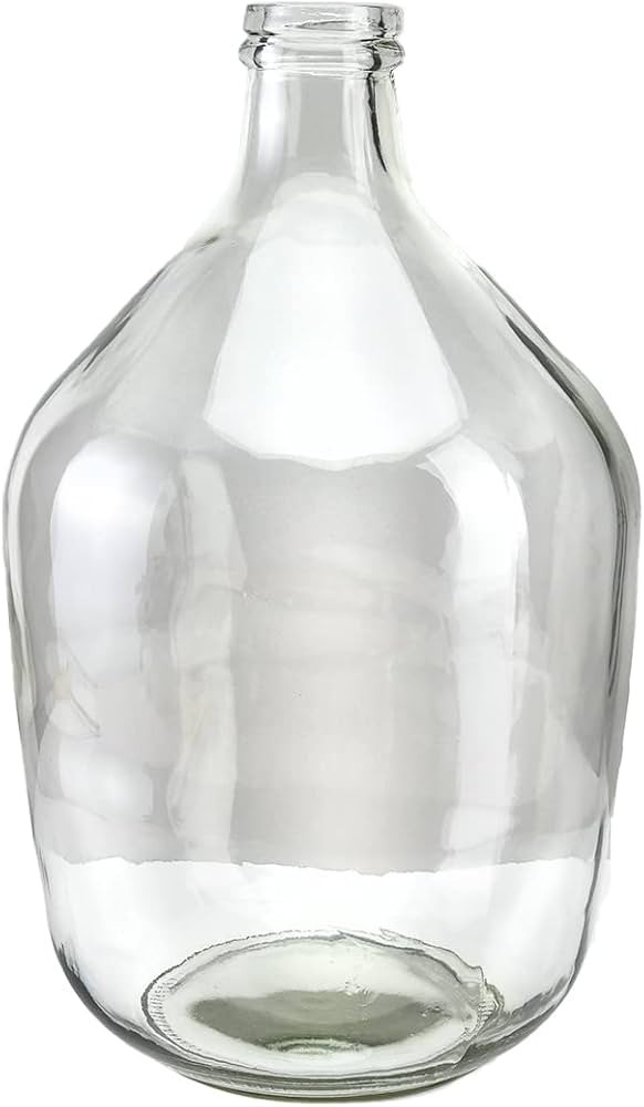 Serene Spaces Living Clear/Brown Tall Vase, Bottle Glass Vase, Elegant Home Decor for Fresh or Dr... | Amazon (US)