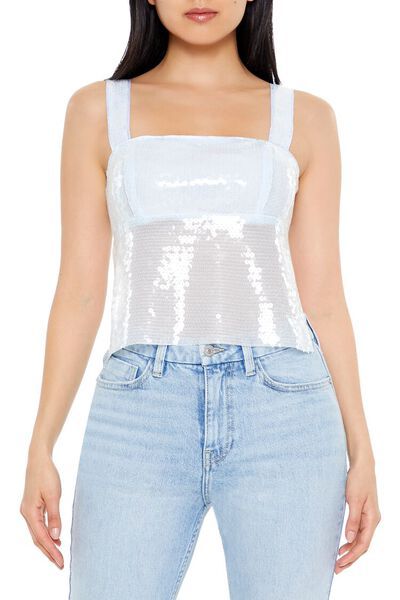 Tie-Back Sequin Top | Forever 21