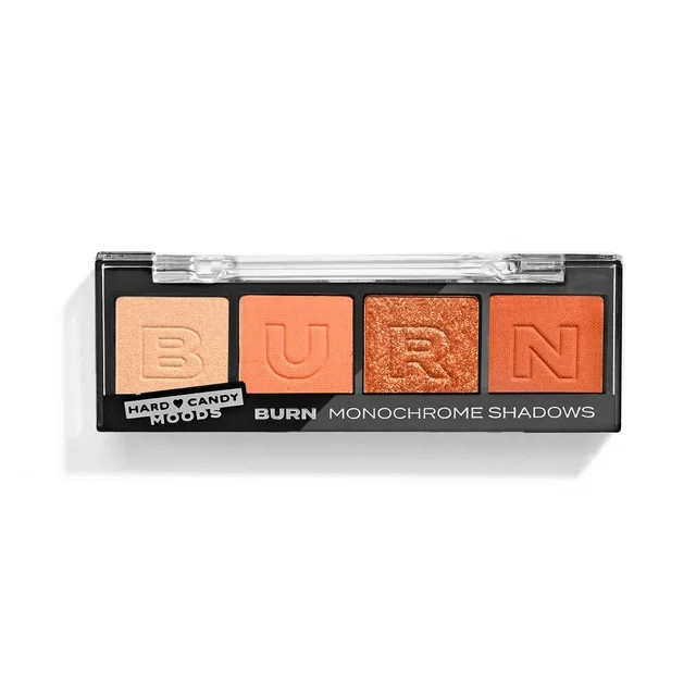 Hard Candy, Moods Shadow Palette, 4 Bold & Buildable Monochromatic Shades, BURN, .10oz | Walmart (US)