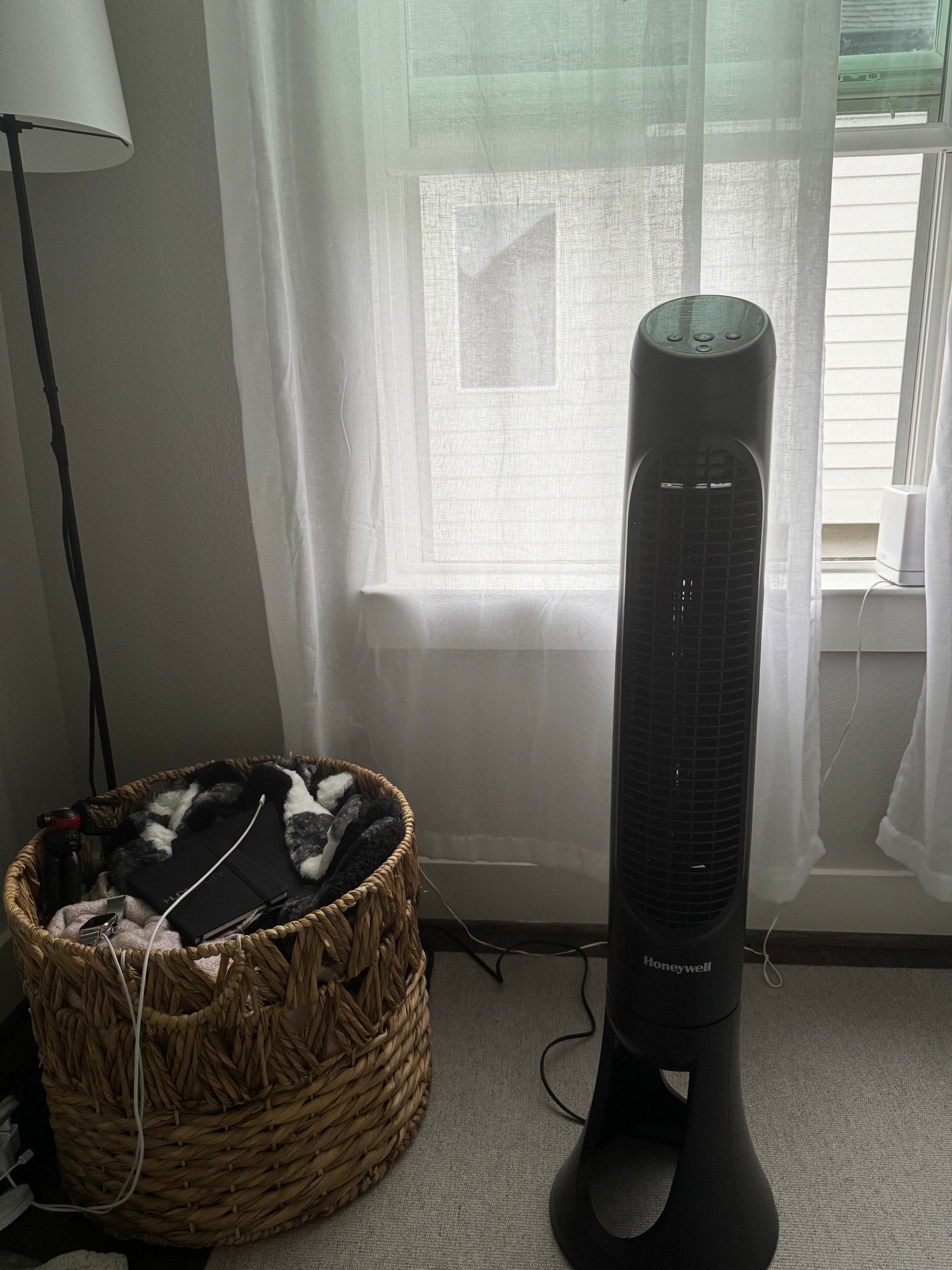 This tower fan is perfect for keeping you cool at night during cool winter months. 
Tower fan. Small fans. Fans for bedroom. Oscillating fans. Blanket basket. Hyacinth baskets. Storage baskets. Hand woven baskets. Laundry baskets. 

#LTKGiftGuide #LTKHoliday #LTKHome