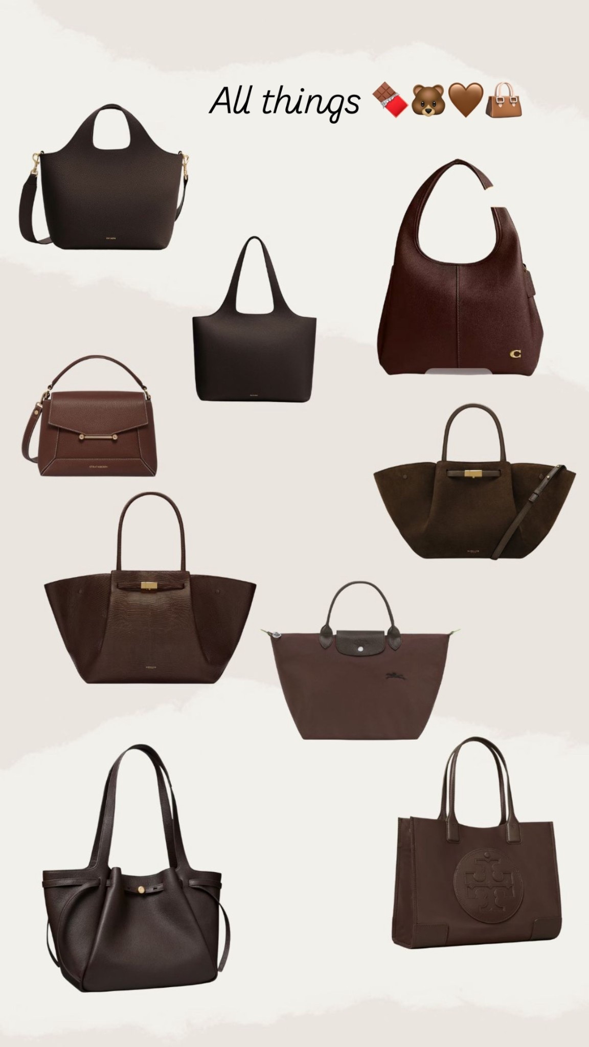 Chocolate Handbag Options! 

#LTKSeasonal #LTKStyleTip #LTKItBag