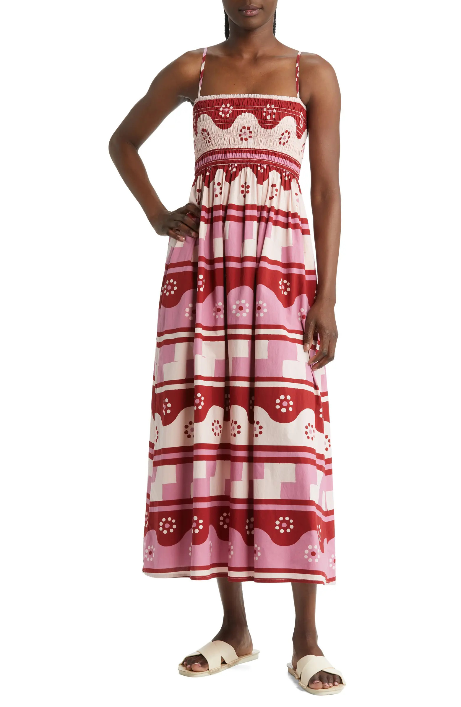 Theo Geodaisy Batik Sleeveless Dress | Nordstrom