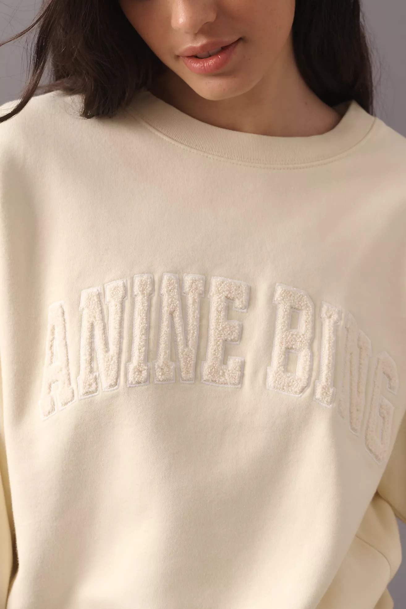 Anine Bing Harry Shrunken Sweatshirt | Anthropologie (US)