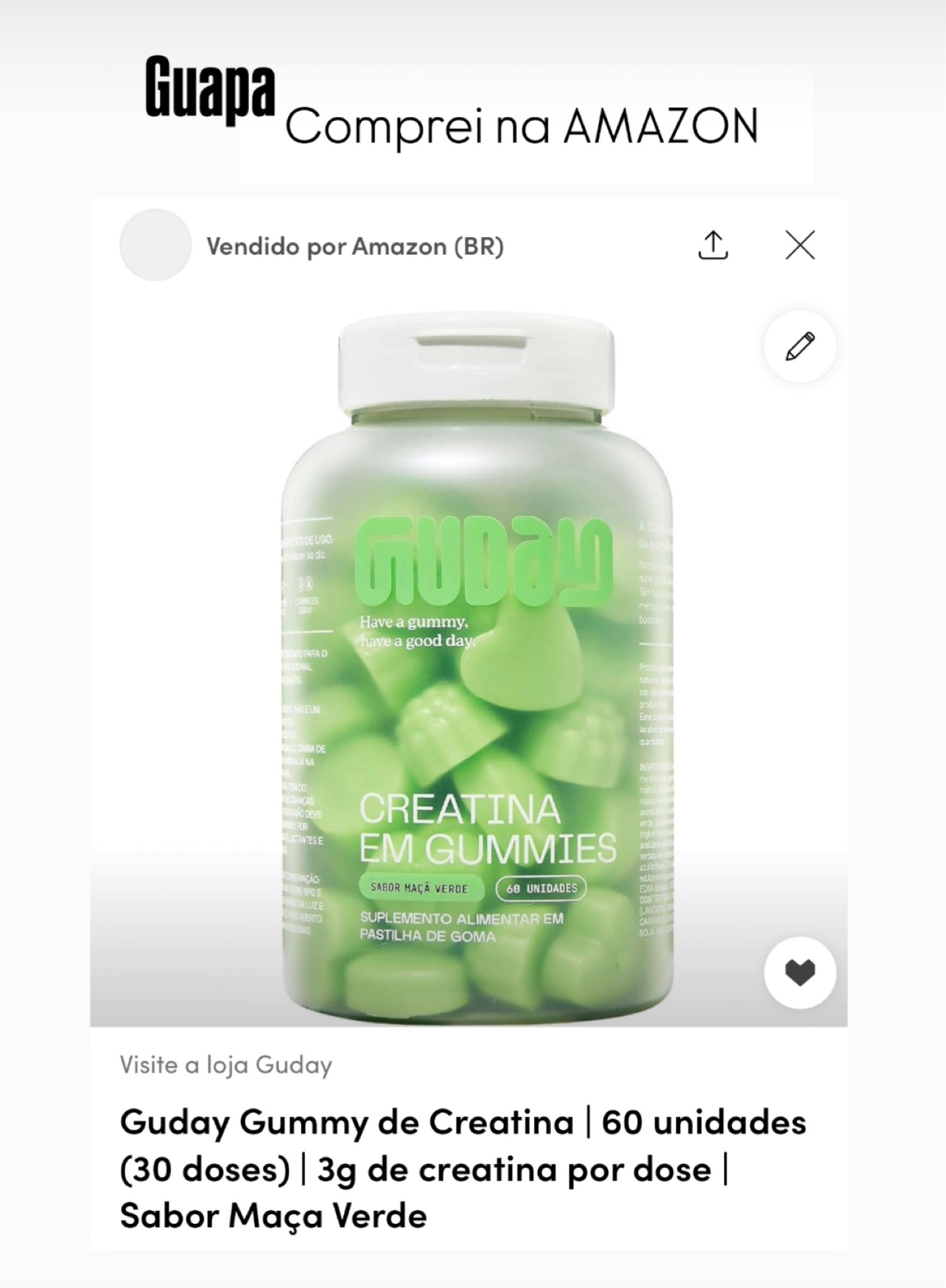 DICA:♥️A  creatina em GUMMIES é melhor que a de polvo! 

#LTKfitness #LTKbrasil