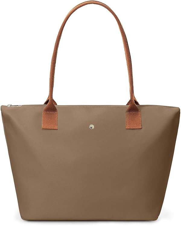 KALIDI Tote Bag for Women Nylon Top-Handle Purse,Shoulder Hobo handBag with Zipper Leisure Foldab... | Amazon (US)