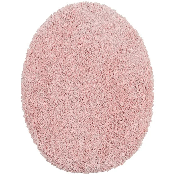 Mainstays Basic Bath Rug, Daylily Pink, Lid Cover | Walmart (US)