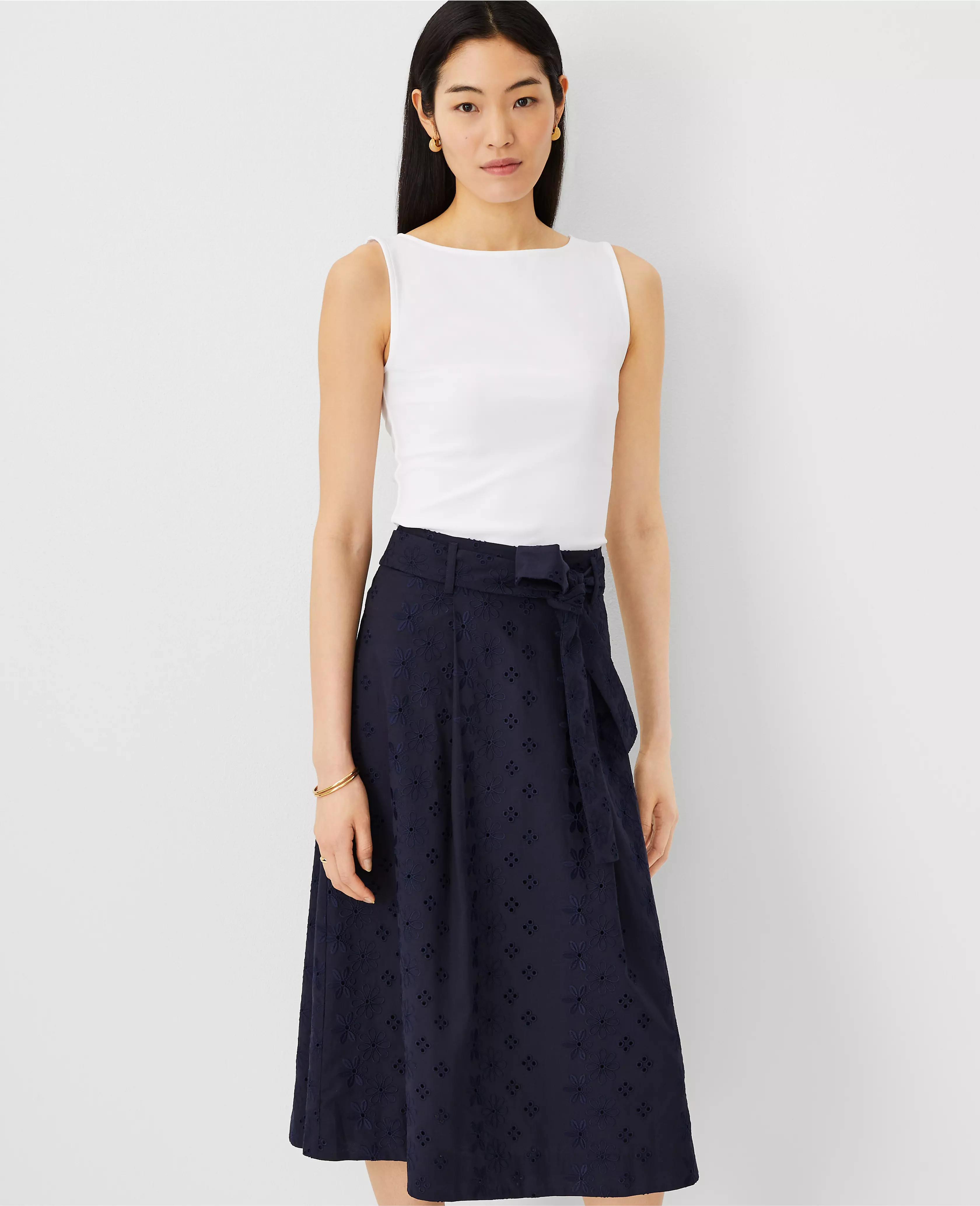 Refined Knit Boatneck Tank Top | Ann Taylor (US)