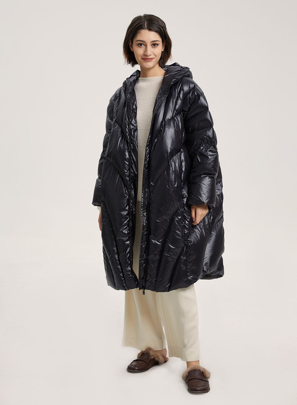 Lightweight Puffer Goose Down Coat | NAP Loungewear
