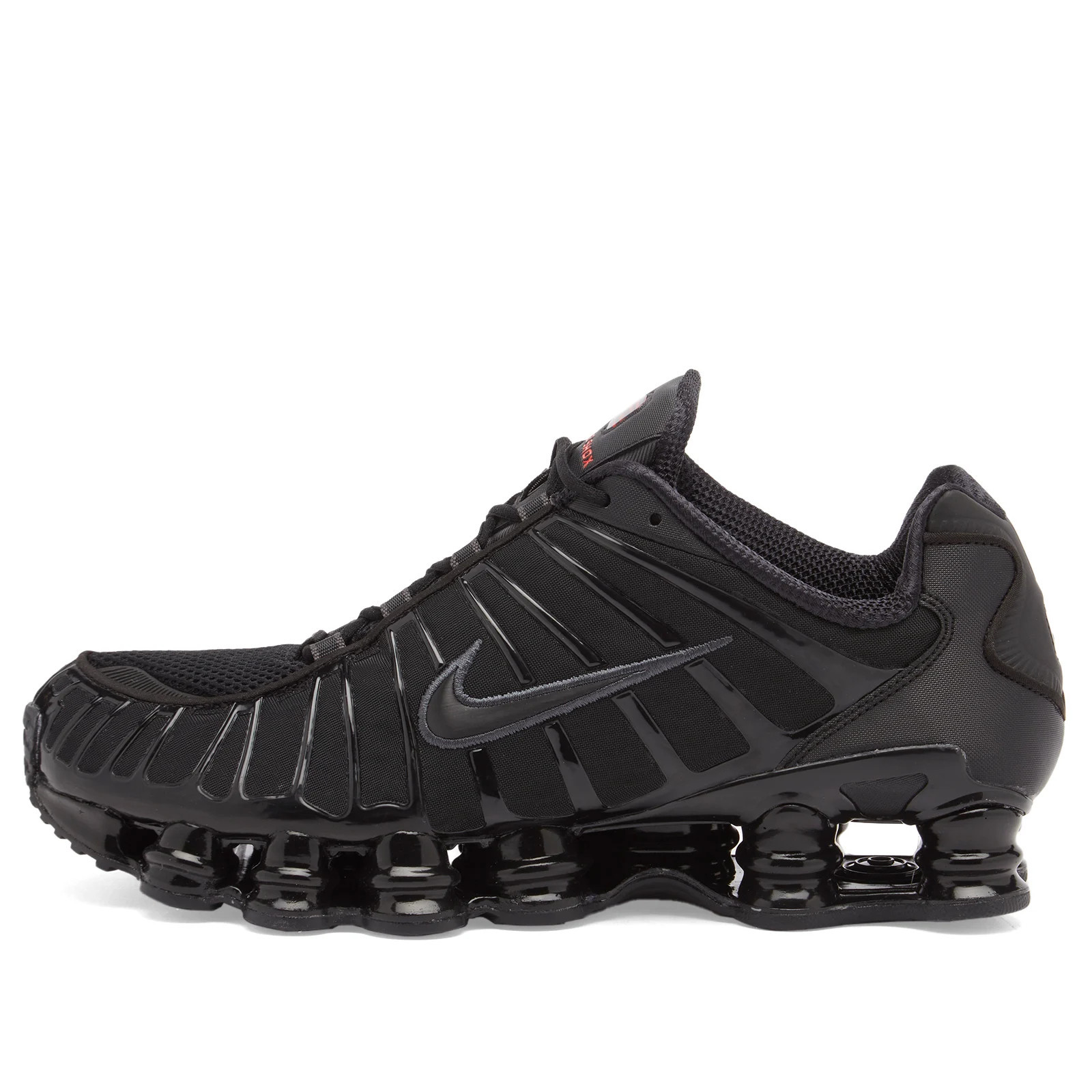 Nike Men's Shox Tl Sneakers in Black/Hematite/Orange, Size UK 9 | END. Clothing