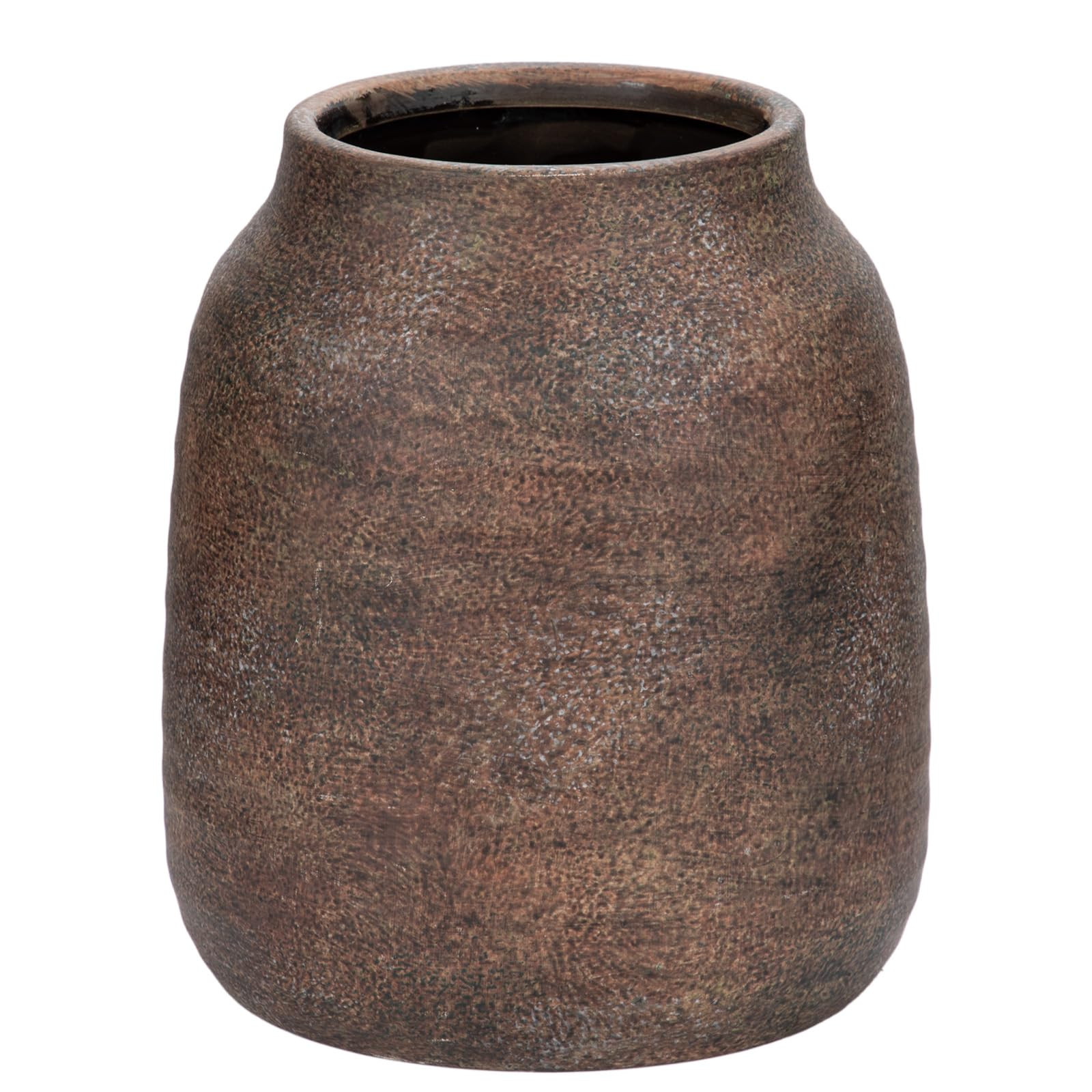 Briful 7" Large Ceramic Vase for Flowers, 18cm Tall Rustic Bronze, 3.7-inch Opening for Pampas, D... | Amazon (UK)