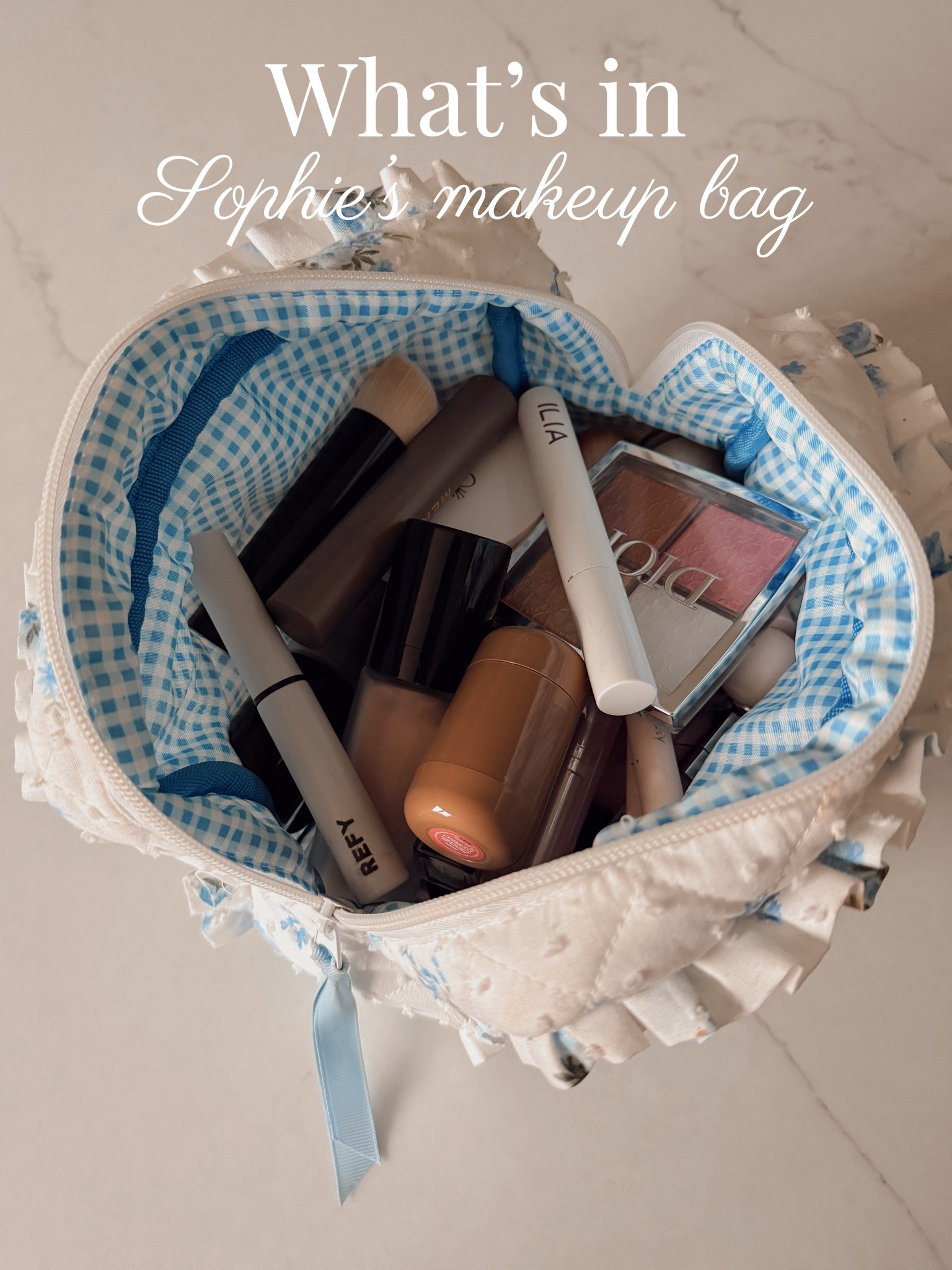 What’s in Sophie’s makeup bag! Use code SPRINGSALE at checkout! 
The bag itself is from Altar’d State 💗
Merit Minimalist: Linen
Dior Concealer: 0N
Rhode Blush: Sprinkle
Sadie Glowy Supergel: Warmglow
Mascara: Brown 

#LTKSaleAlert #LTKgrwm #LTKBeauty
