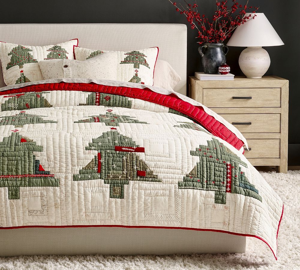 Arden Tree Handcrafted Applique Quilt | Pottery Barn (US)
