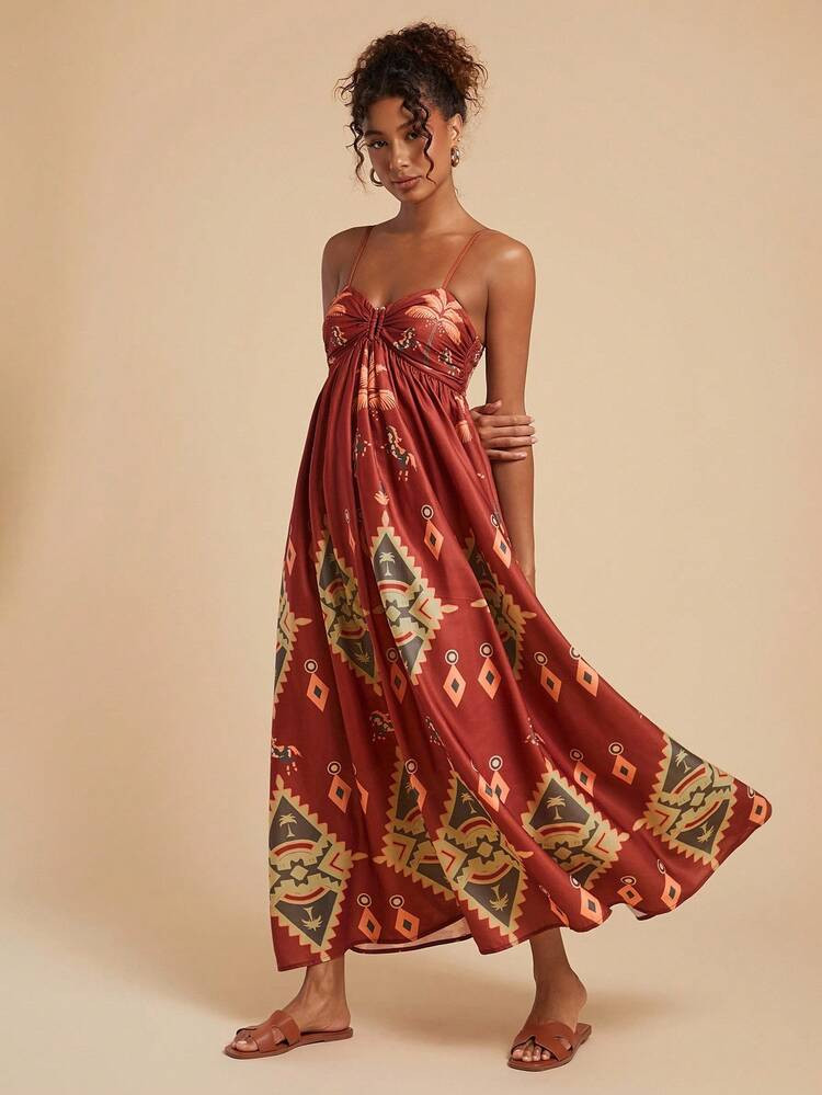 Travachic Vacation Woven Printed Maxi Slip Dress For Women Fall Outfits Women Winter Clothes For Women Boho Maxi Dress Women Beach Maxi Dress Long Vacation Dress Boho Dress Maxi Dress,Casual Woman Style, Fall Outfits For Women, Chic Autumn,Going Out Outfit,Elegant Outfits,Country Style For Women,Christmas Dress | SHEIN