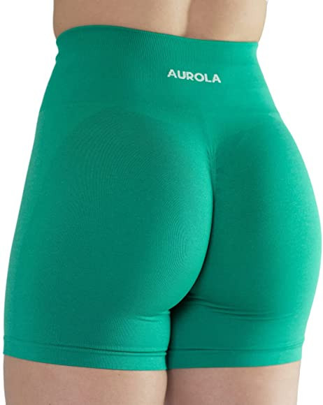 AUROLA Intensify Workout Shorts for Women Seamless Scrunch Short Gym Yoga Running Sport Active Ex... | Amazon (US)