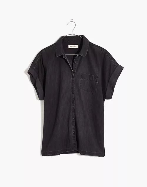 Denim Rolled-Sleeve Shirt in Lunar Wash | Madewell