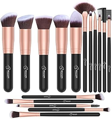 BESTOPE Makeup Brushes 16 PCs Makeup Brush Set Premium Synthetic Foundation Brush Blending Face P... | Amazon (CA)