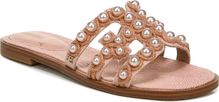 Bay Imitation Pearl Cutout Slide Sandal (Women) | Nordstrom Rack
