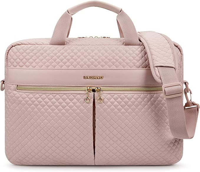 BAGSMART Women's Laptop Bag, 17.3 Inch Large Case for Office | Amazon (US)