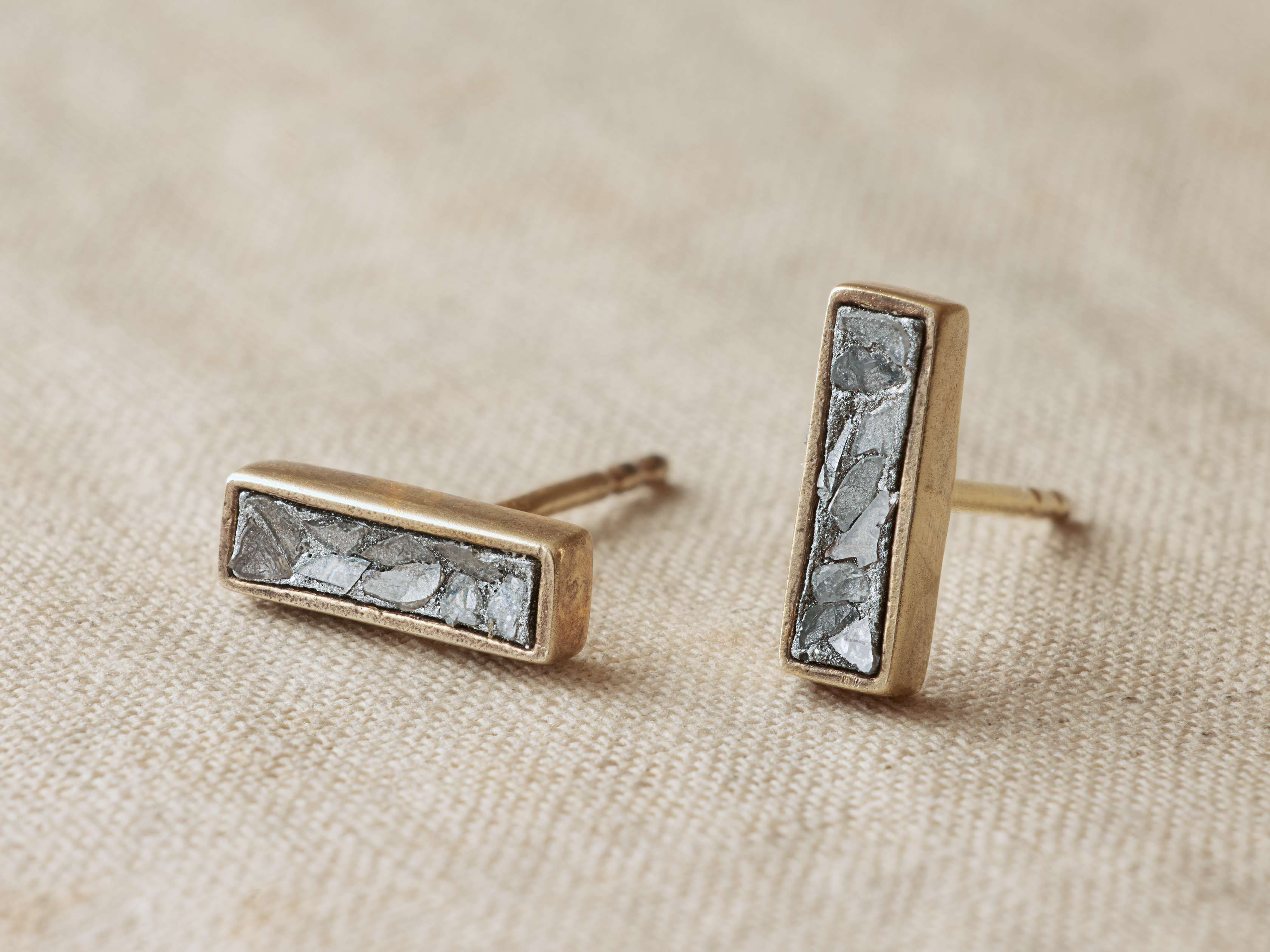 Morgana Gold Stud Earrings | Arhaus