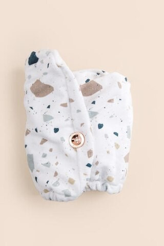 Kitsch Microfiber Hair Towel White Terrazzo - francesca's | Francesca's