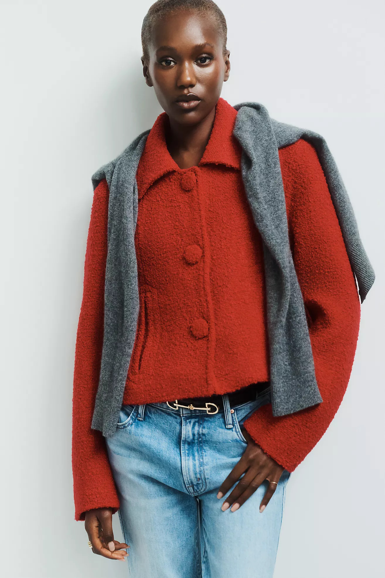 Maeve Mod Wool Blend Jacket | Anthropologie (US)