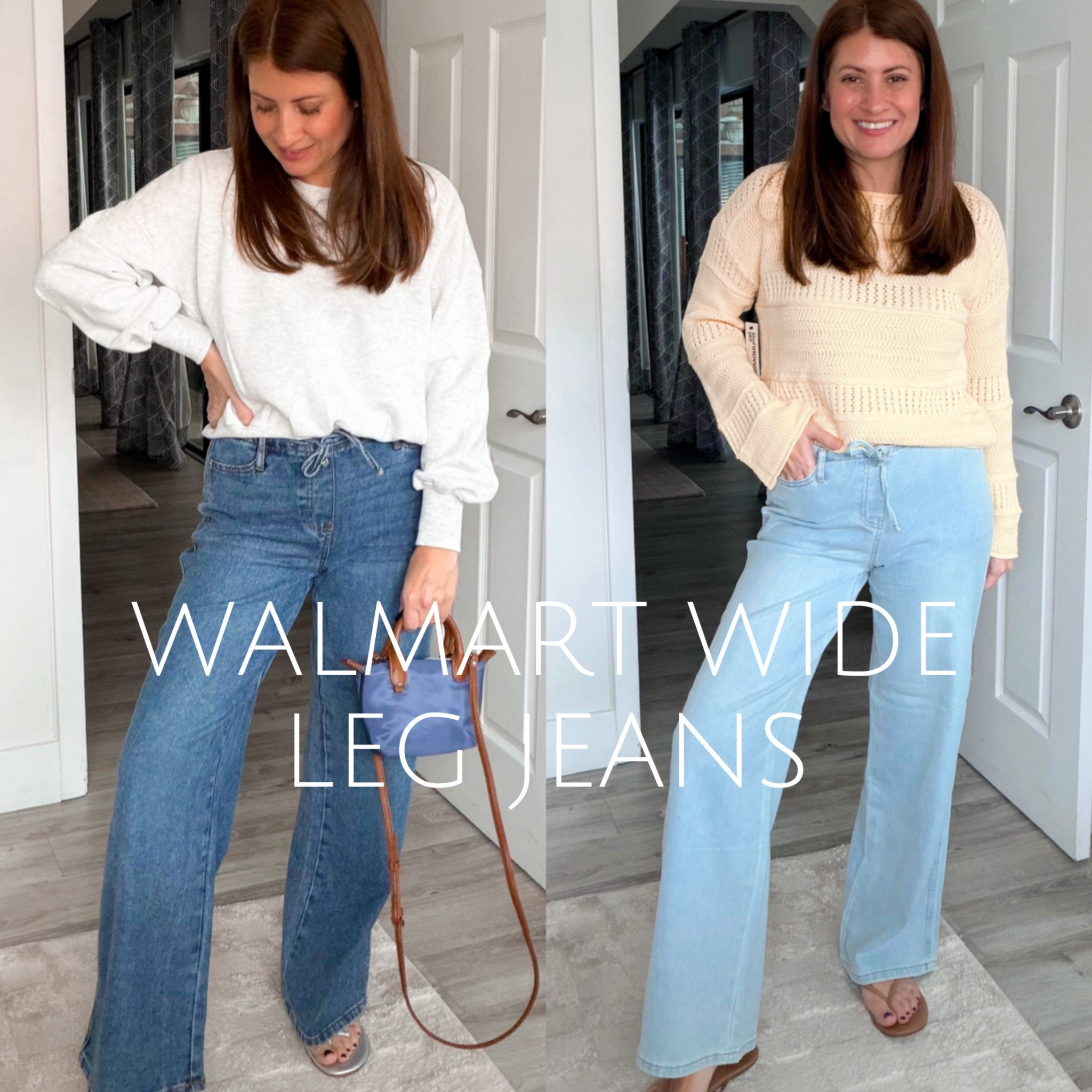 Scroll to shop✨Last year I grabbed these $16 wide leg jeans on a whim and they instantly became our favorite l, the kind you throw on thinking “just for errands” and end up wearing all day because they feel like pajamas. 🤍 Well guess what… they’re BACK in stock and somehow the fit is even better this year. Softer, drapier, and that perfect relaxed wide leg that makes you look put together with zero effort.

If you missed them last time, this is your sign. They will not stay in stock long at this price.

I sized down to an XS! 

Make sure you’re following @styledinasnap_ so you never miss these restocks and affordable favorites.

Run, don’t walk on these, your comfy-cute spring uniform is waiting. ✨

#affordablefashion #walmartstyle

#LTKSeasonal #LTKOver40