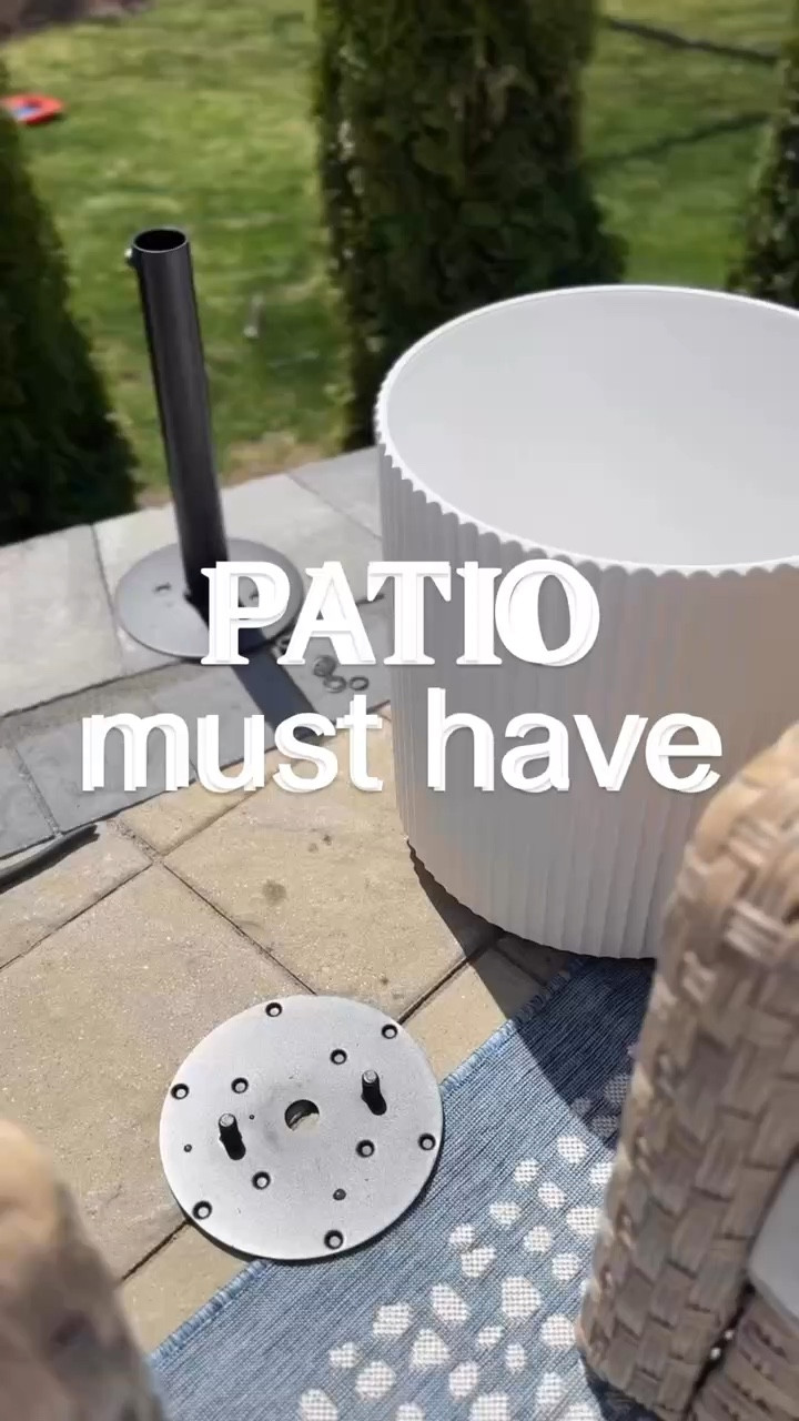 This patio side table umbrella holder is a must for this spring and summer! It comes in 4 colors and is reasonably priced for a two in one item!

#LTKSeasonal #LTKHome