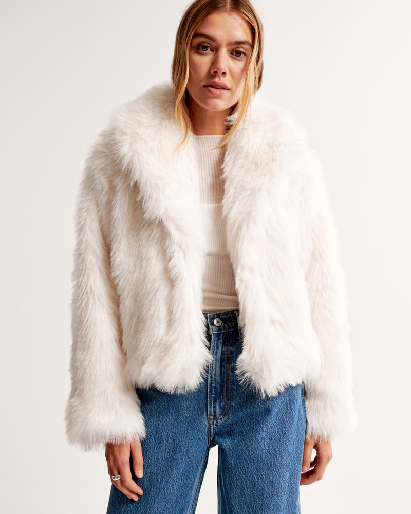 Women's Faux Fur Coat | Women's Coats & Jackets | Abercrombie.com | Abercrombie & Fitch (US)