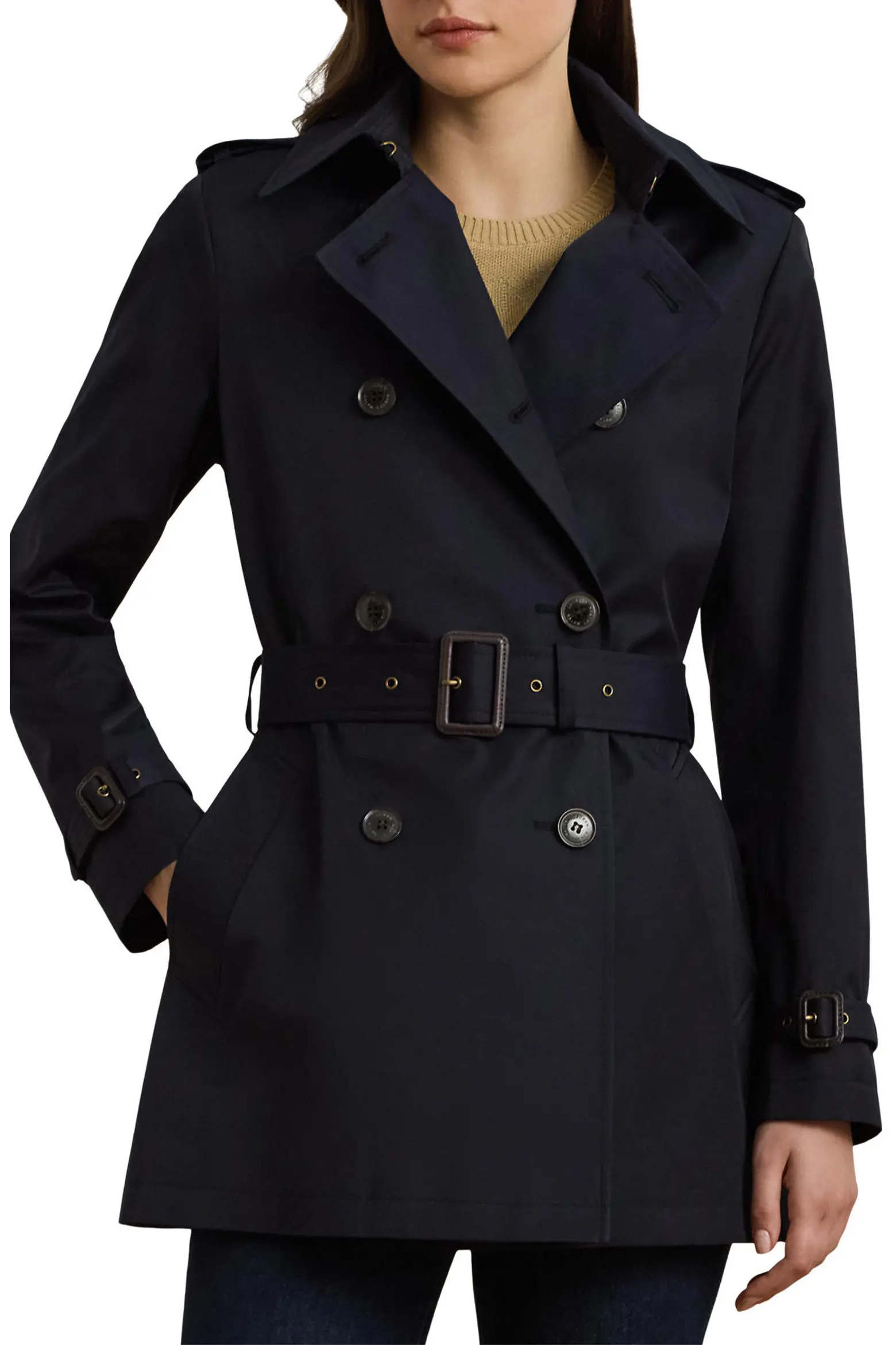 Lauren Ralph Lauren Ainsworth Double Breasted Trench Jacket (Women) | Nordstrom | Nordstrom