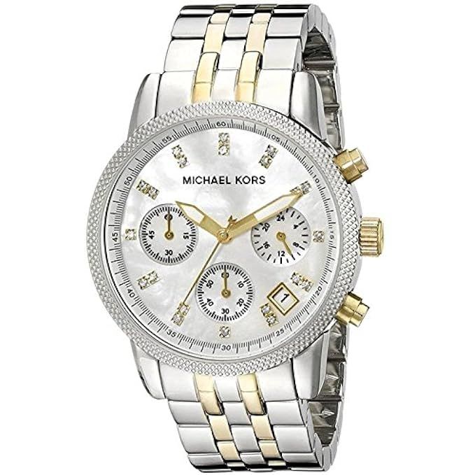 Michael Kors MK5057 Women's Two Tone Chronograph Watch | Amazon (US)