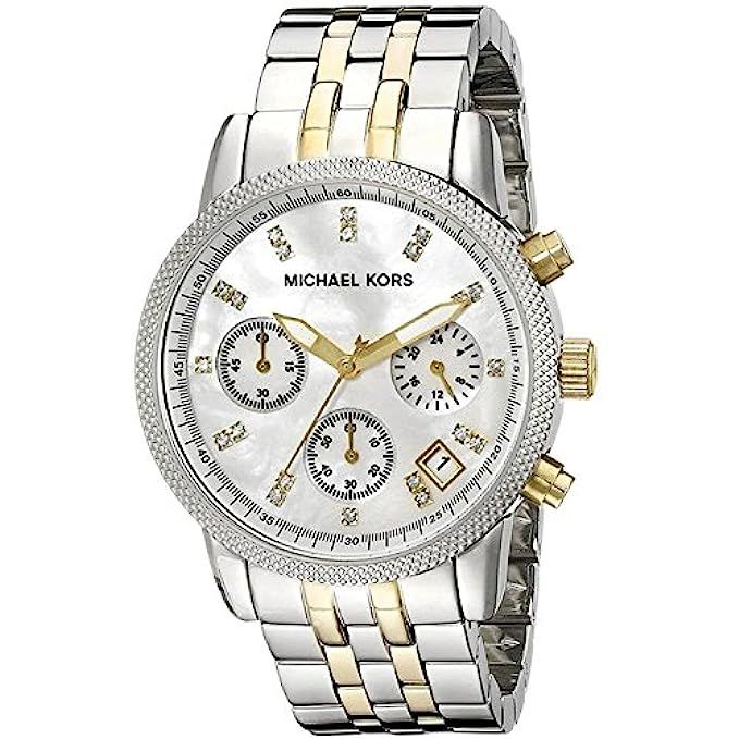 Michael Kors MK5057 Women's Two Tone Chronograph Watch | Amazon (US)