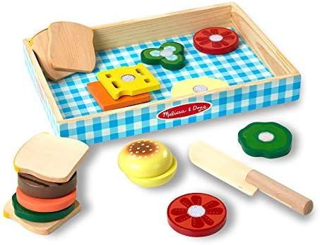 Melissa & Doug Wooden Sandwich-Making Pretend Play Food Set | Amazon (US)