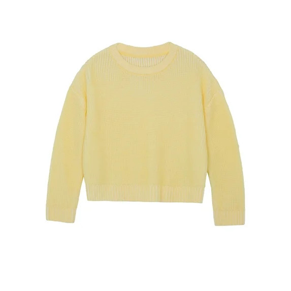 Wonder Nation Girls Fashion Knit Sweater, Sizes 4-18 & Plus | Walmart (US)