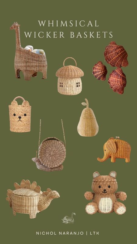 Bring a touch of whimsy to your home and wardrobe with these magical wicker baskets - they’re the perfect way to incorporate texture and shapes to your vibe! 🧺🐿️🧸

#LTKkids #LTKhome #LTKstyletip