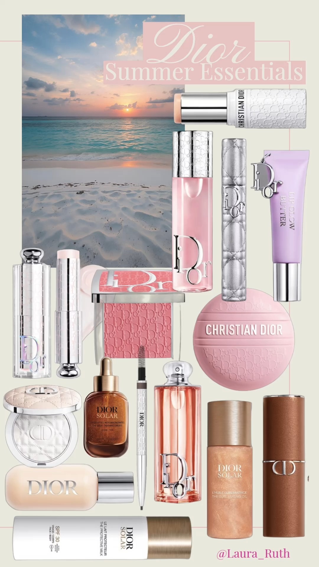 My Top Dior Beauty Buys for the Ultimate Summer Glow. ✨🌊🌸 From iconic makeup favourites to skincare, SPF and fragrance, these are the Dior beauty products on my Summer beauty Wishlist if you're looking to elevate your summer beauty routine. 🤍 

 #LTKsummer #LTKtravel #LTKbeauty