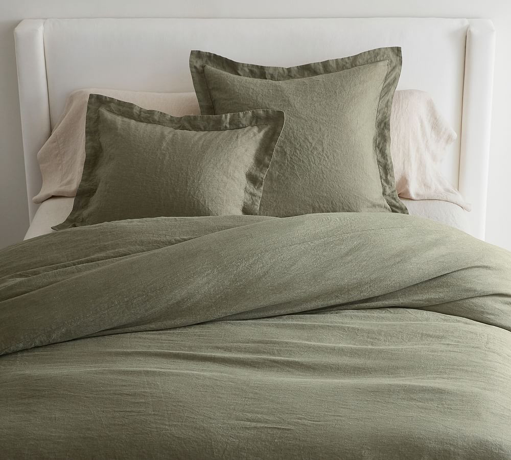 Belgian Flax Linen Duvet & Shams | Pottery Barn (US)
