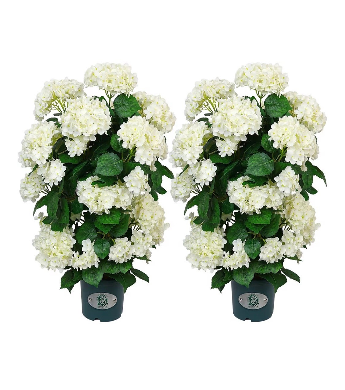 【Realistic Faux Hydrangea Tree】This faux hydrangea tree stands 30 inches tall and features full white hydrangea blooms with layered petals and lush green leaves. Designed as a true hydrangea tree artificial, it delivers a natural, elegant look from every angle.
【UV Resistant for Indoor & Outdoor Use】Crafted from fade-resistant materials, this outdoor hydrangea artificial plants solution maintains vibrant color and shape through sun and weather exposure. Perfect for porches, patios, entryways, and garden corners.