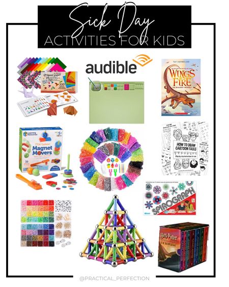 Sick day activities for kids to keep them occupied when they are feeling well enough to be bored, but still not themselves.



#LTKGiftGuide #LTKkids #LTKfamily