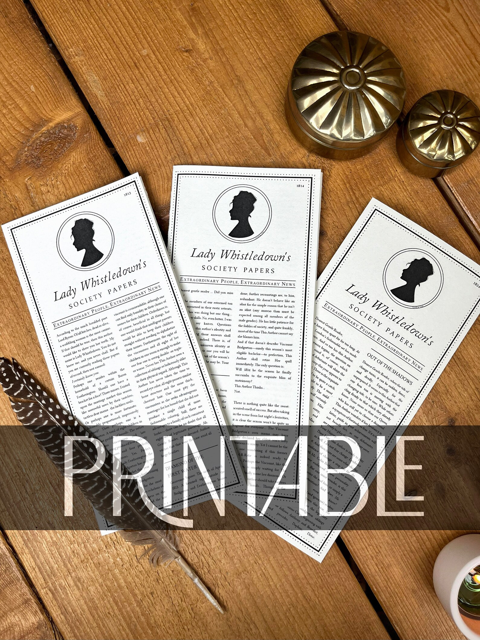 Colin/Pen - Lady Whistledown's Society Papers DIGITAL | Etsy (US)