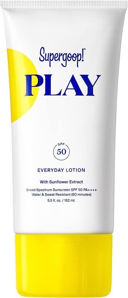 Amazon.com: Supergoop! PLAY Everyday Lotion SPF 50-5.5 fl oz - Broad Spectrum Body & Face Sunscre... | Amazon (US)
