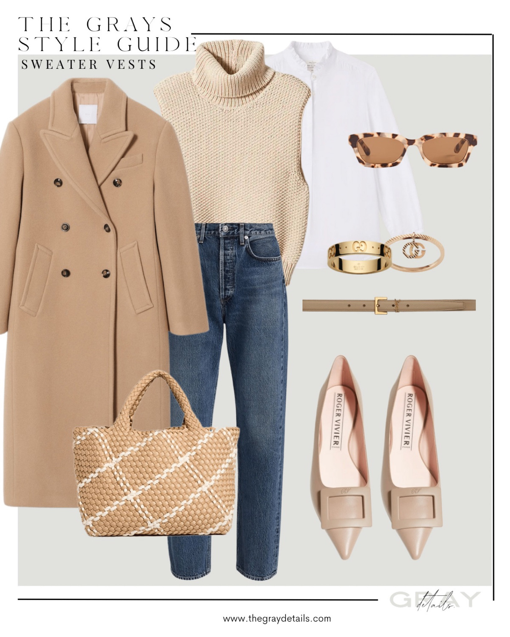 How to style a sweater vest 
Agolge 90s fit jean 
Tote bag
Tote bag
Camel coat


#LTKFind #LTKunder100 #LTKstyletip