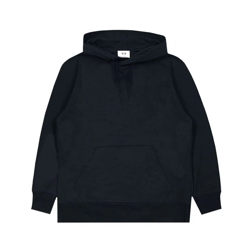 Y-3 Men's Plain Hoodie Black - BLACK SMALL | Threads Menswear