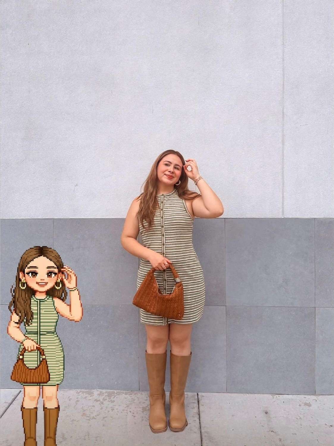 Wearing a large on the dress! Boots are Just fab but I linked similars, the Amazon ones look identical. I added Target ones & Frye 

Fall Outfits 

#LTKMidsize #LTKPetite