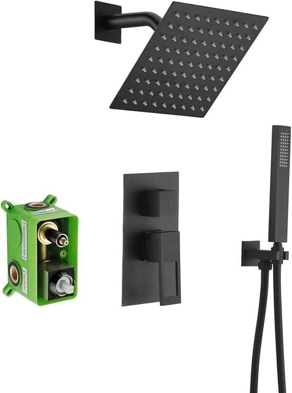 Black Shower Faucet,Matte Black shower fixtures,Sumerain | Amazon (US)