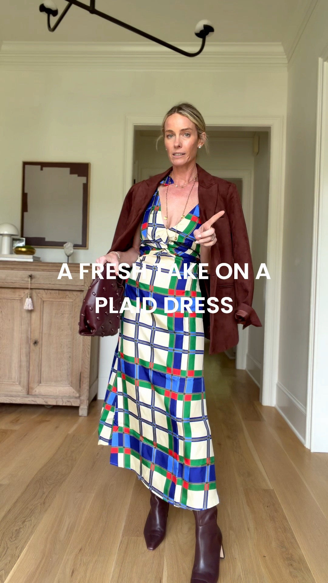 Wearing size 2 in the dress!