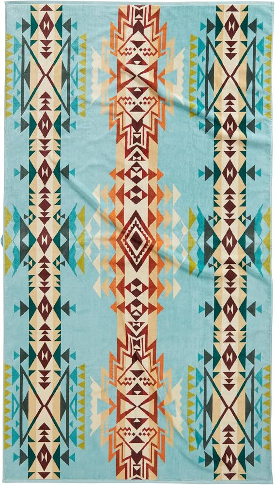Pendleton Oversized Jacquard Spa Towel, 40 x 70 Inches, Soft Cotton Fabric | Amazon (US)